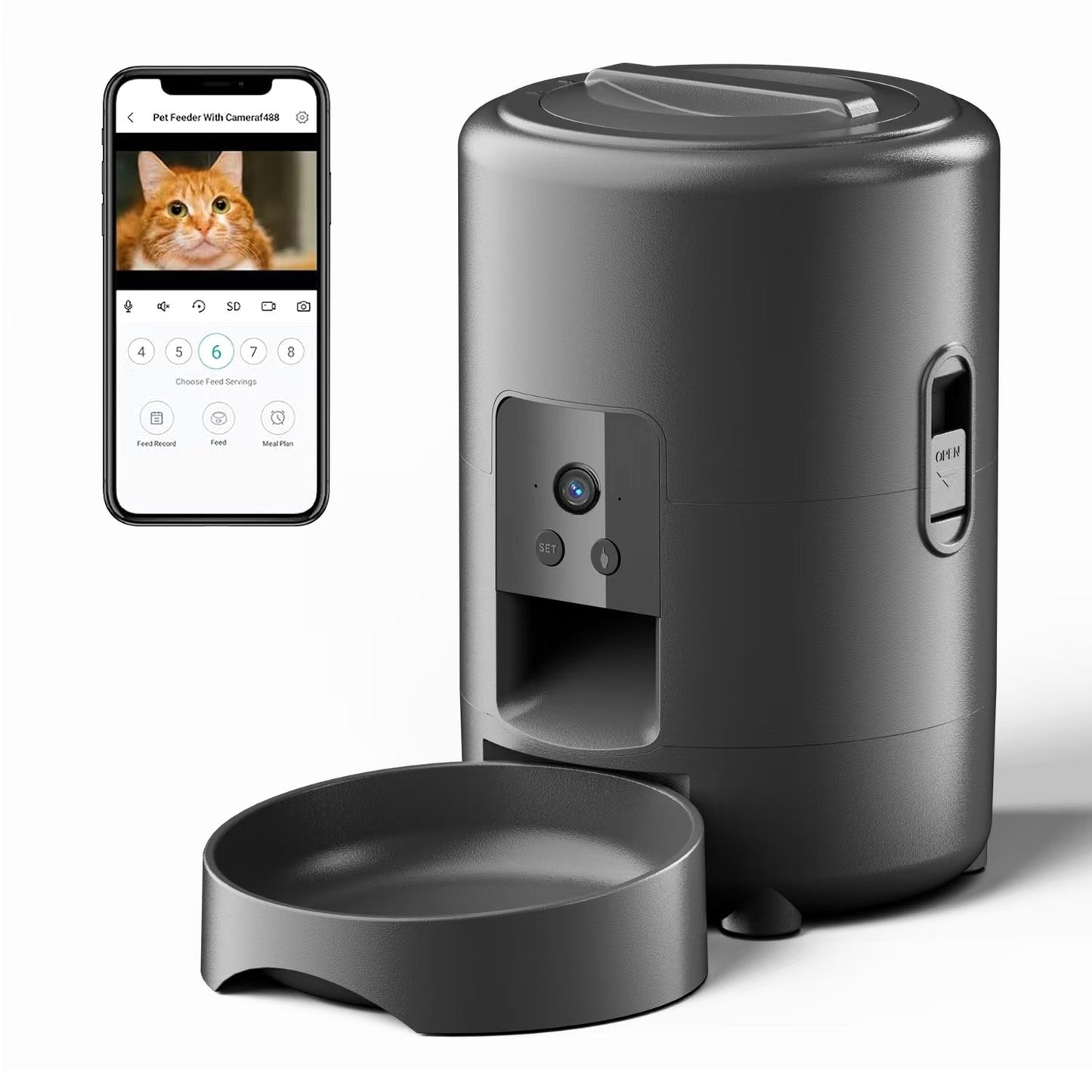 Smart Pet Feeder WiFi Automatic Food Dispenser